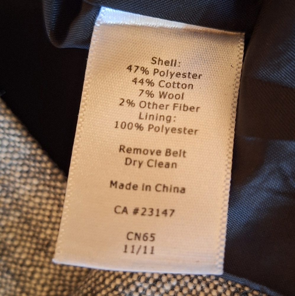 Talbots gray wool blend sleeveless dress sz 4 *L3 - Picture 5 of 6